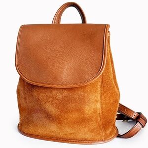 Vintage Coach Bag Berkeley Convertible Backpack Russet Reverse Suede HTF Color